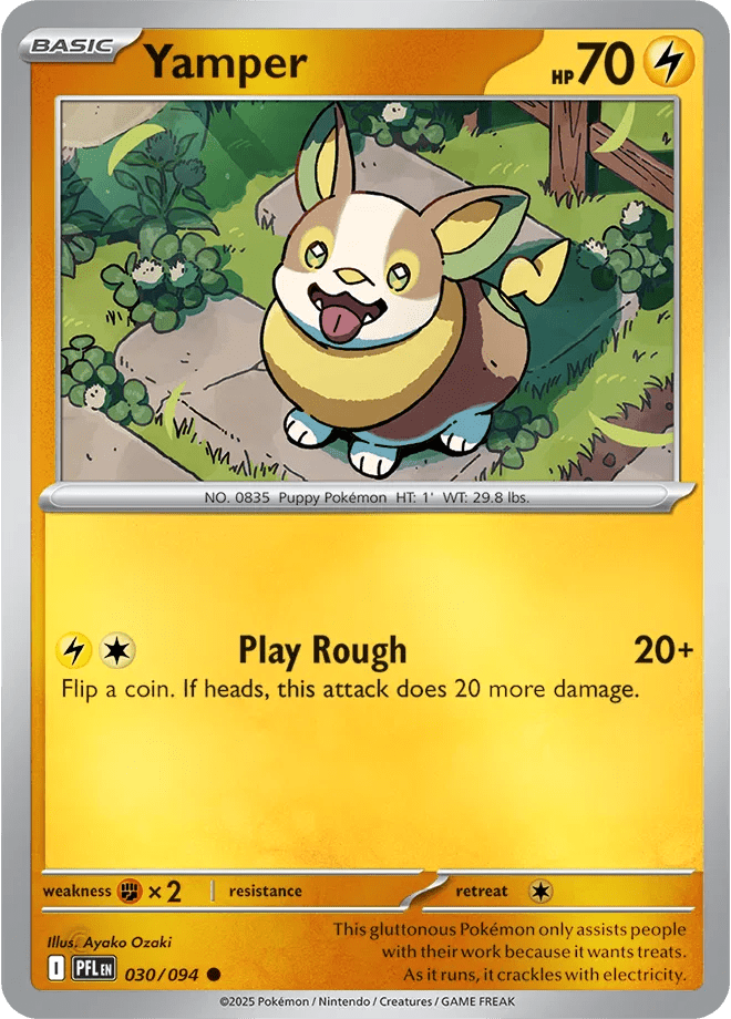 030/094 Yamper - Reverse Holo - Phantasmal Flames by Poké Zen DXB on MYNTED