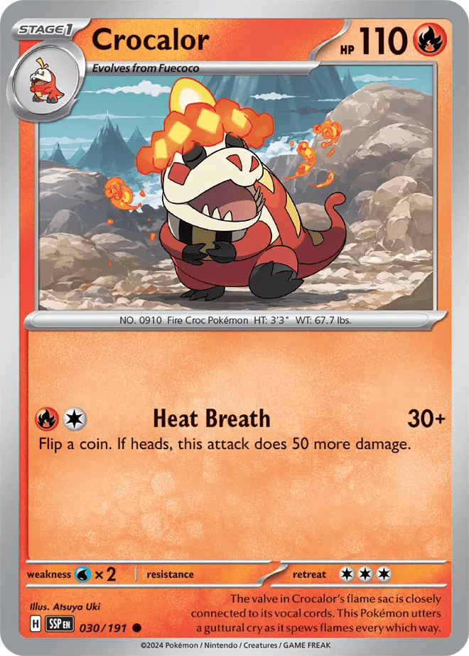 030/191 Crocalor - Surging Sparks by Poké Zen DXB on MYNTED