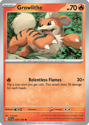 030/198 Growlithe - Scarlet & Violet by Poké Zen DXB on MYNTED