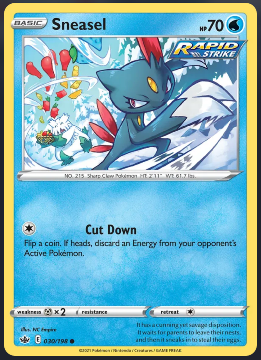 030/198 Sneasel - Chilling Reign by Poké Zen DXB on MYNTED