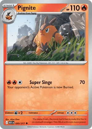 030/217 Pignite - Ascended Heroes by Poké Zen DXB on MYNTED