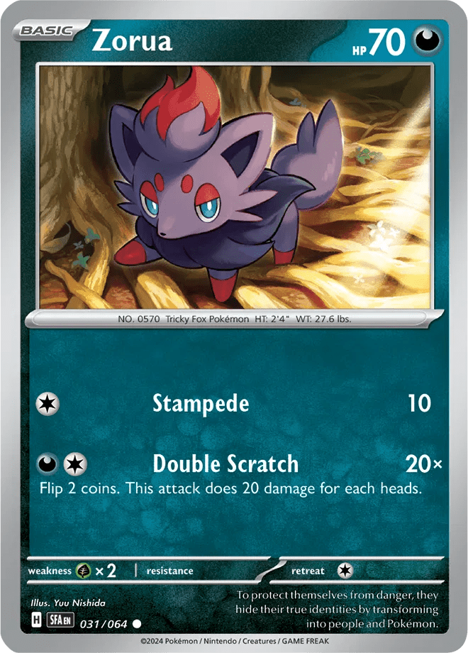 031/064 Zorua - Shrouded Fable by Poké Zen DXB on MYNTED