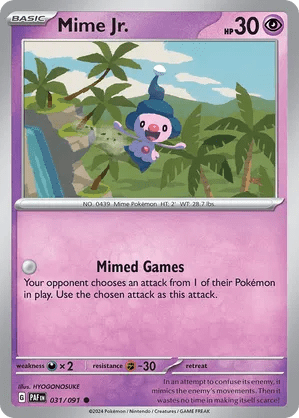 031/091 Mime Jr. - Paldean Fates by Poké Zen DXB on MYNTED