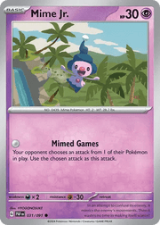 031/091 Mime Jr. - Reverse Holo - Paldean Fates by Poké Zen DXB on MYNTED