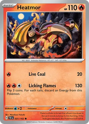 031/162 Heatmor - Reverse Holo - Temporal Forces by Poké Zen DXB on MYNTED