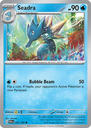 031/182 Seadra - Reverse Holo - Paradox Rift by Poké Zen DXB on MYNTED