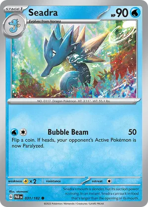 031/182 Seadra - Reverse Holo - Paradox Rift by Poké Zen DXB on MYNTED