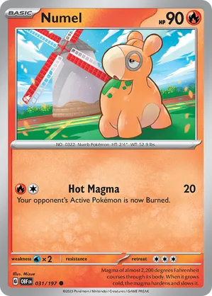 031/197 Numel - Obsidian Flames by Poké Zen DXB on MYNTED