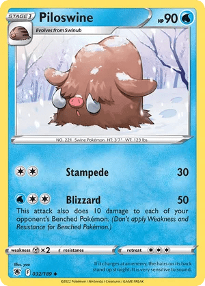 032/189 Piloswine - Astral Radiance by Poké Zen DXB on MYNTED
