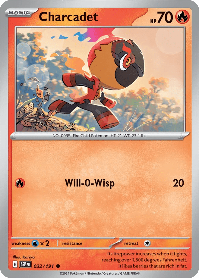 032/191 Charcadet - Reverse Holo - Surging Sparks by Poké Zen DXB on MYNTED