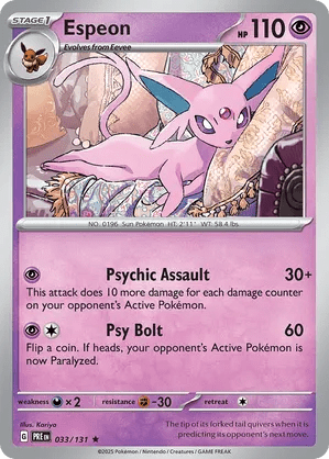 033/131 Espeon - Prismatic Evolutions by Poké Zen DXB on MYNTED
