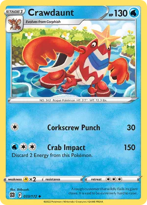 033/172 Crawdaunt - Brilliant Stars by Poké Zen DXB on MYNTED