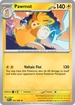 034/094 Pawmot - Phantasmal Flames by Poké Zen DXB on MYNTED