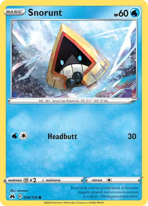 034/159 Snorunt - Crown Zenith by Poké Zen DXB on MYNTED