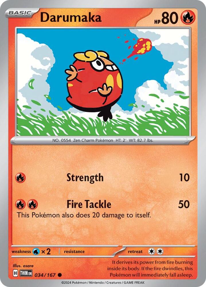 034/167 · Darumaka · Normal (TWM) by Dusk TCG on MYNTED
