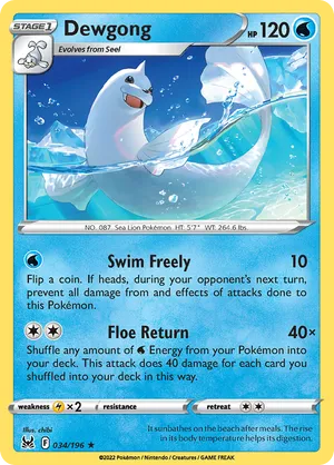 034/196 Dewgong - Lost Origin by Poké Zen DXB on MYNTED