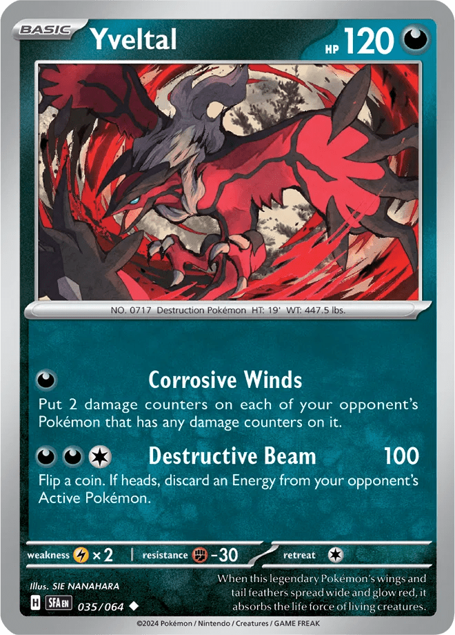 035/064 Yveltal - Reverse Holo - Shrouded Fable by Poké Zen DXB on MYNTED