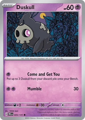 035/131 Duskull - Reverse Holo - Prismatic Evolutions by Poké Zen DXB on MYNTED