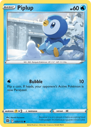 035/172 Piplup - Brilliant Stars by Poké Zen DXB on MYNTED