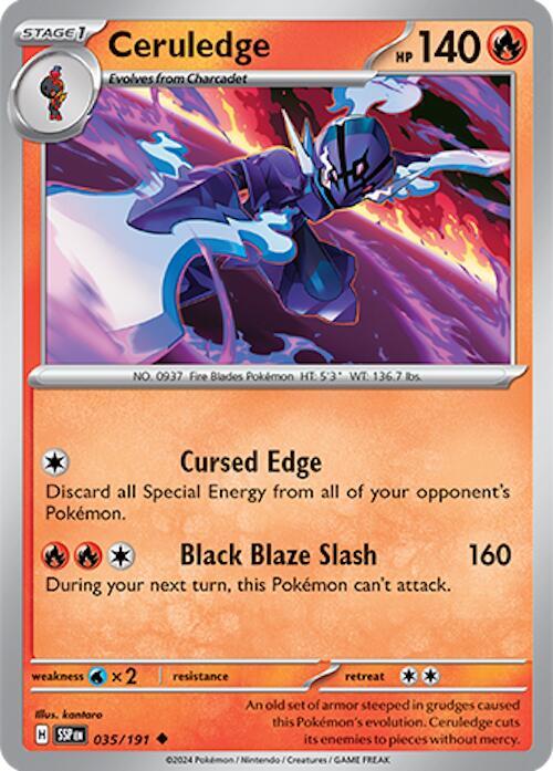 035/191 Ceruledge Reverse Holo · Surging Sparks (SSP) by PokeMarsi on MYNTED
