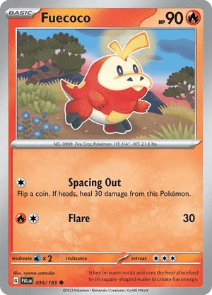 035/193 Fuecoco - Reverse Holo - Paldea Evolved by Poké Zen DXB on MYNTED