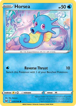 035/196 Horsea - Lost Origin by Poké Zen DXB on MYNTED