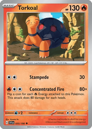 035/198 Torkoal - Reverese Holo - Scarlet & Violet by Poké Zen DXB on MYNTED