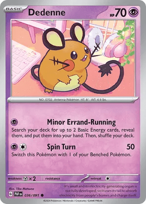 036/091 Dedenne - Reverse Holo - Paldean Fates by Poké Zen DXB on MYNTED