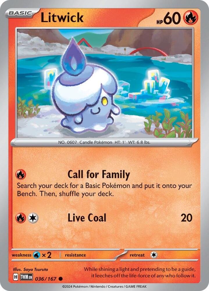 036/167 · Litwick · Normal (TWM) by Dusk TCG on MYNTED