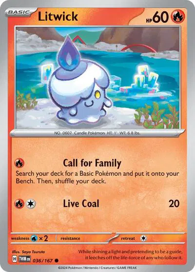 036/167 Litwick - Twilight Masquerade by Poké Zen DXB on MYNTED