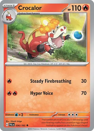 036/193 Crocalor - Paldea Evolved by Poké Zen DXB on MYNTED