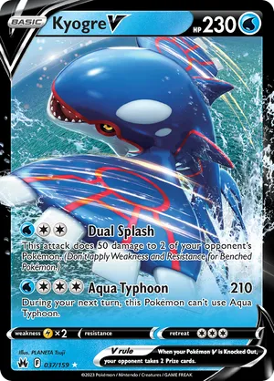 037/159 Kyogre V - Crown Zenith by Poké Zen DXB on MYNTED