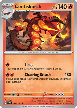 037/162 Centiskorch - Temporal Forces by Poké Zen DXB on MYNTED