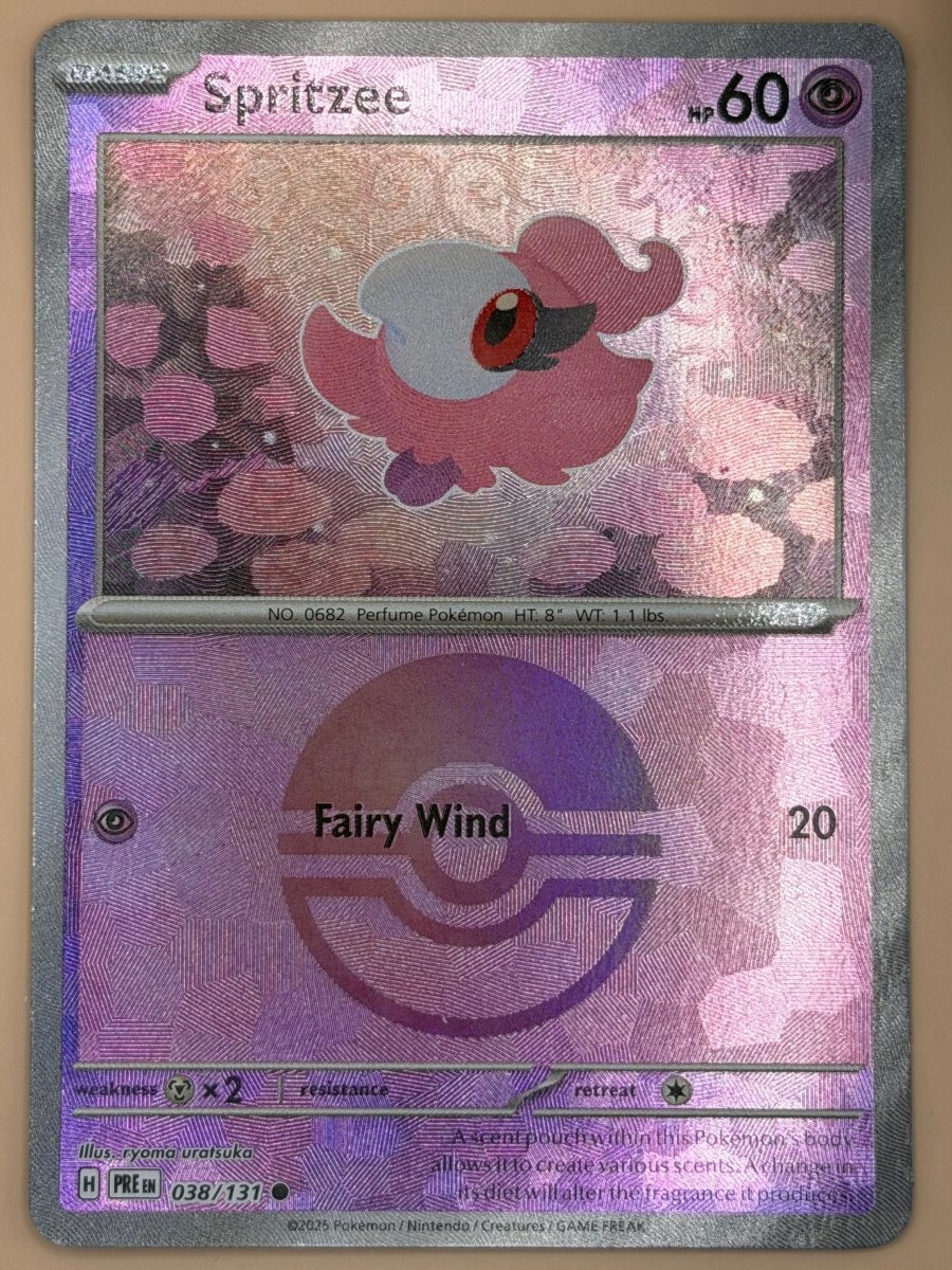 038/132 Spritzee - Pokeball Pattern - Prismatic Evolutions by Poké Zen DXB on MYNTED