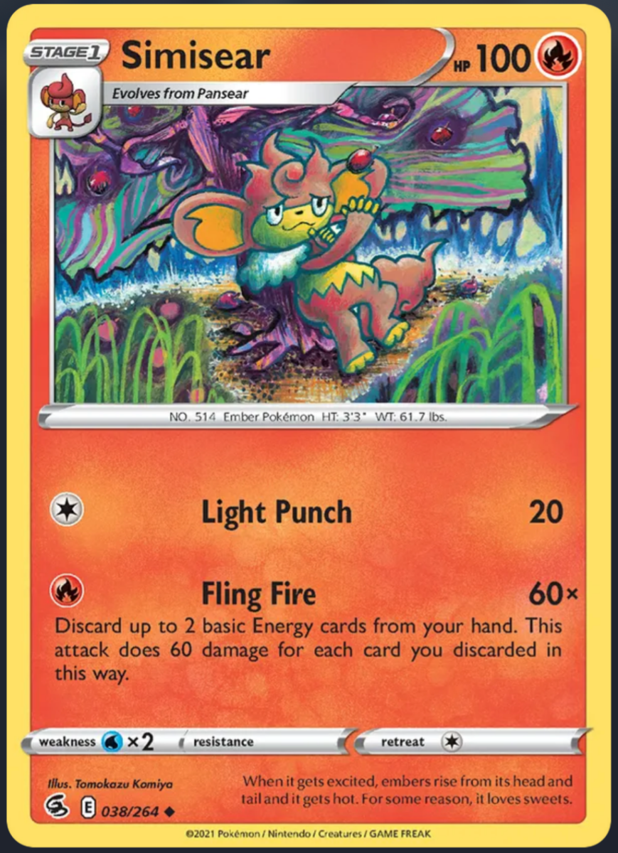 038/264 Simisear - Fusion Strike by Poké Zen DXB on MYNTED