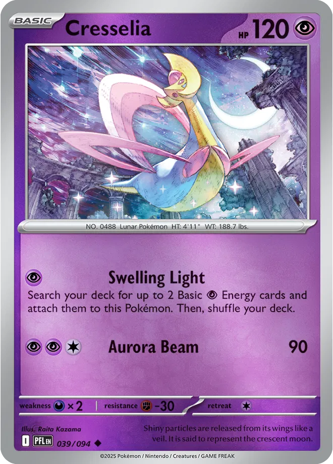 039/094 Cresselia - Reverse Holo - Phantasmal Flames by Poké Zen DXB on MYNTED
