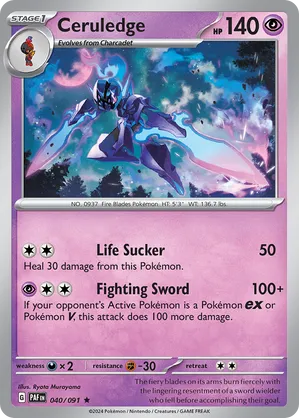 040/091 Ceruledge - Reverse Holo - Paldean Fates by Poké Zen DXB on MYNTED