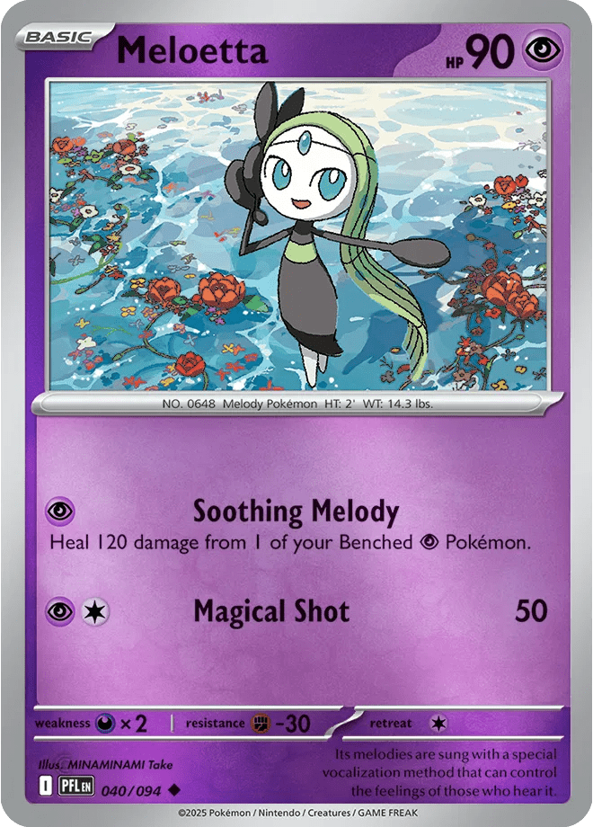 040/094 Meloetta - Reverse Holo - Phantasmal Flames by Poké Zen DXB on MYNTED
