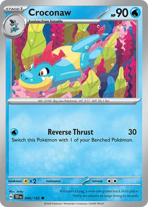 040/162 Croconaw - Temporal Forces by Poké Zen DXB on MYNTED