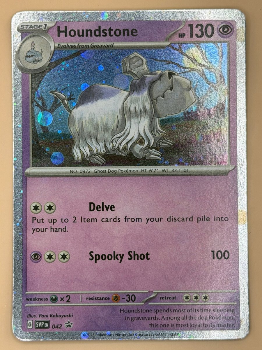 042 Houndstone - S&V Black Star Promo by Poké Zen DXB on MYNTED