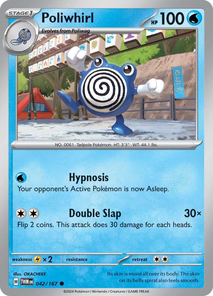 042/167 Poliwhirl Reverse Holofoil · Twilight Masquerade (TWM) by PokeMarsi on MYNTED