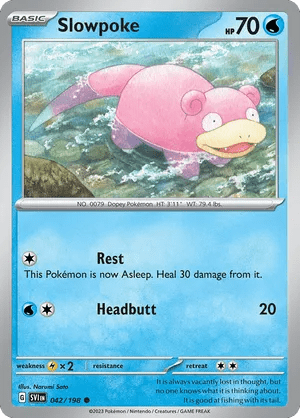 042/198 Slowpoke - Scarlet & Violet by Poké Zen DXB on MYNTED
