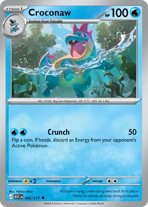 042/217 Croconaw - Ascended Heroes by Poké Zen DXB on MYNTED