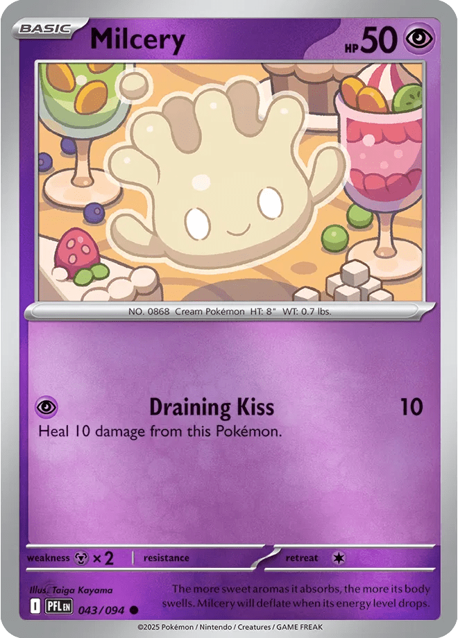 043/094 Milcery - Reverse Holo - Phantasmal Flames by Poké Zen DXB on MYNTED