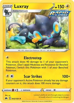 043/159 Luxray - Crown Zenith by Poké Zen DXB on MYNTED