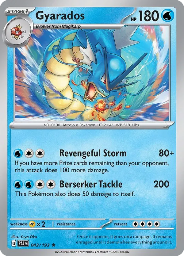 043/193 Gyarados - Paldea Evolved by Poké Zen DXB on MYNTED