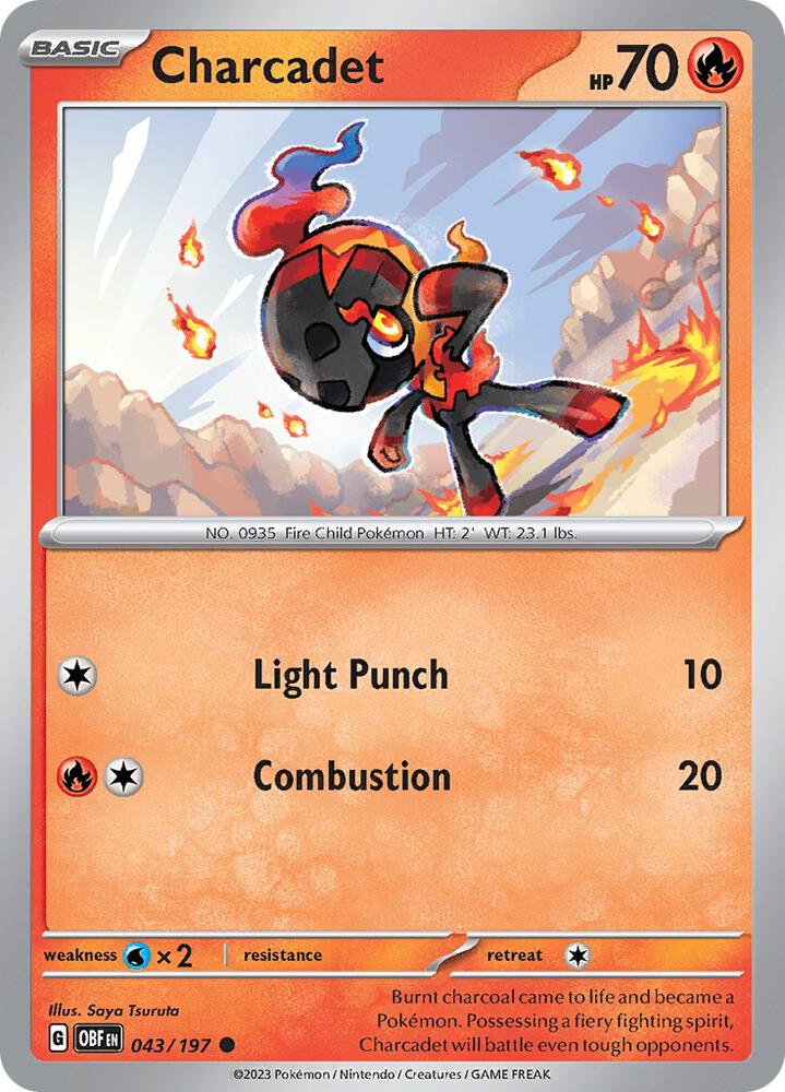 043/197 · Charcadet · Reverse Holo (OBF) by PokeMarsi on MYNTED