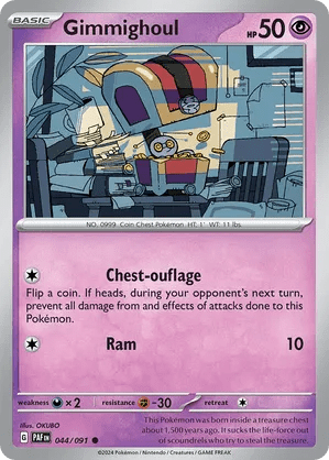 044/091 Gimmighoul - Paldean Fates by Poké Zen DXB on MYNTED