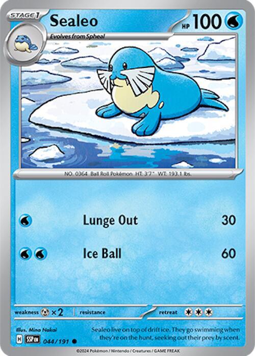 044/191 Sealeo Reverse Holo · Surging Sparks (SSP) by PokeMarsi on MYNTED