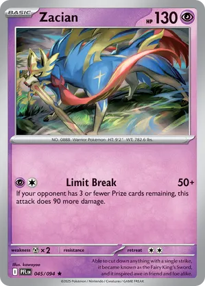 045/094 Zacian - Phantasmal Flames by Poké Zen DXB on MYNTED